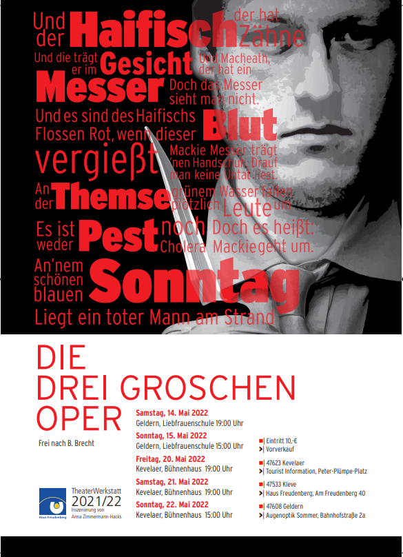 Plakat Drei Groschen Oper